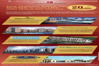 Avail 20 gms gold coin on booking a Mahaveer home during Akshaya Tritiya, Bangalore